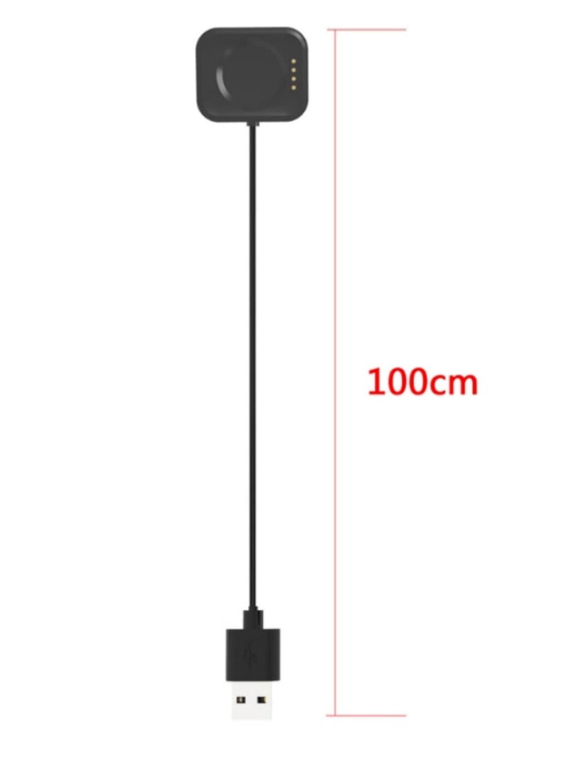 قاعدة شحن لاسلكي مغناطيسي عالمية عبر منفذ USB - شاحن سريع مع محول طاقة لساعة OPPO Watch 2 مقاس 42مم/46مم - مزود بحماية من الدوائر القصيرة والجهد الزائد - كفاءة عالية بأمان تام - سلك بطول 1 متر - Image 5
